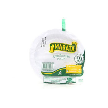 Prato Descartavel 10un Com 17cm Marata