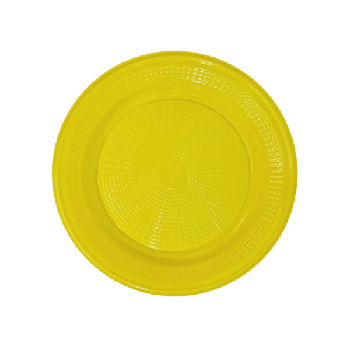 Prato Plast Bio 15cm Com 10 Amarelo Brink Fest