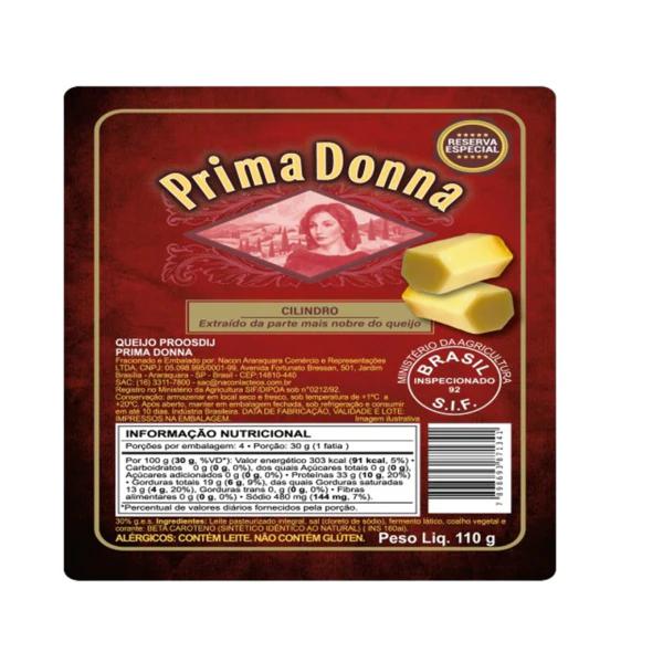 Queijo Cilindro Prima 110g Donna