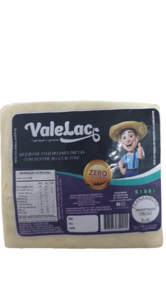 Queijo Coalho Zero Lactose Kg Valelac