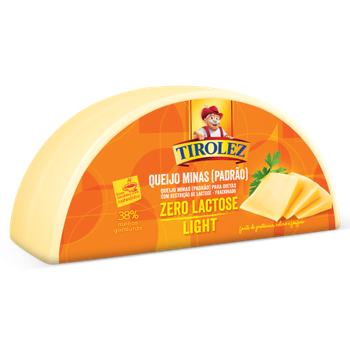 Queijo Minas Padrao Light Sem Lactose Meia Lua Kg Tirolez