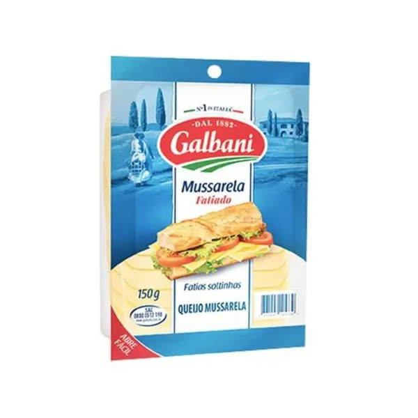 Queijo Mussarela 150g Fatiado Galbani
