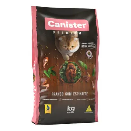 Racao Para Gato Castrado Canister 1kg Brazilian Pet