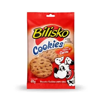 Racao Pra Caes 65g Cookies Flocos De Carne Bilisko