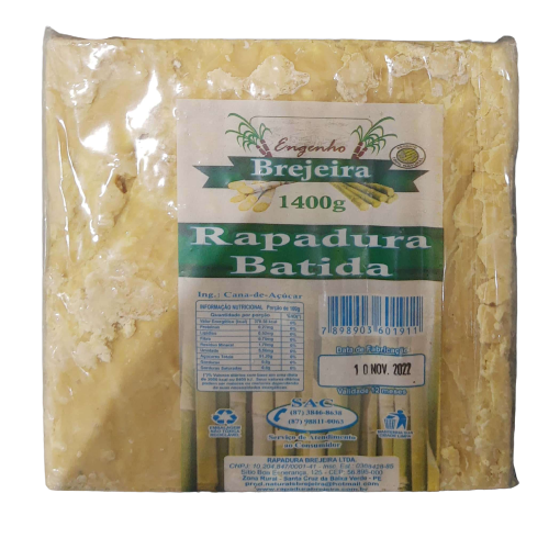 Rapadura Batida 1400g Brejeira