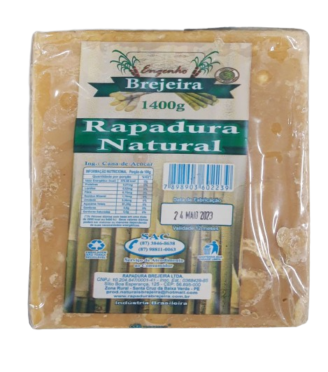 Rapadura Natural 1400g Brejeira