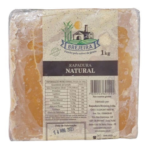 Rapadura Natural 1kg Brejeira