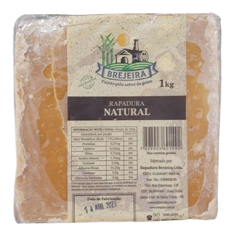 Rapadura Natural 1kg Brejeira