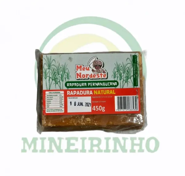 Rapadura Quadrada Natural 500g Nordeste