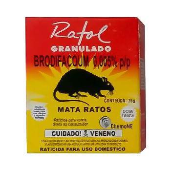Raticida Cartucho Chemone 75g Granulado Ratol