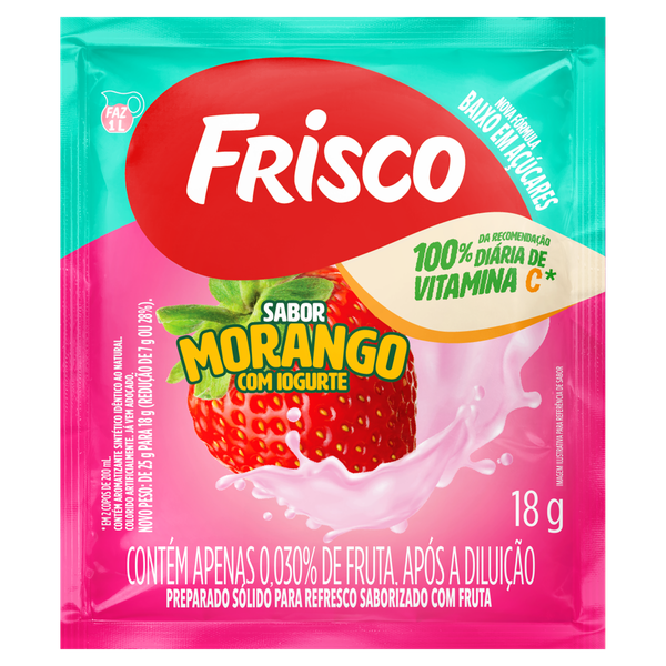 Refresco 18g Pt Morango Com Iogurte Frisco