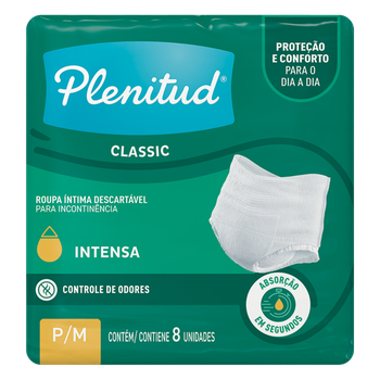 Roupa Intima Descartavel Classic P/M Plenitud