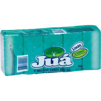 Sabao em Barra 5x180g Glicerinado Limao Jua