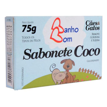 Sabonete Para Caes e Gatos Bom Coco Pet Life