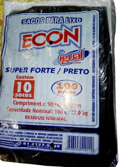 Saco Lixo 100 Lts Com1 0 Igual