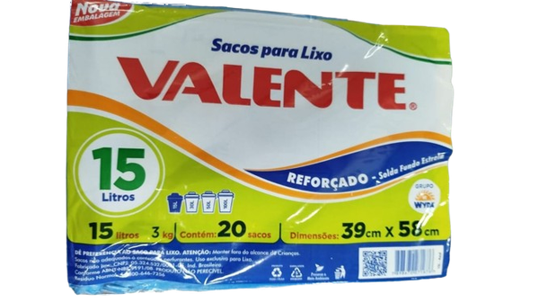 Saco Lixo Valente 15L