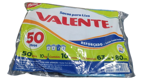 Saco Lixo Valente 50ml