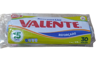 Saco Para Lixo 15l Rolo Com 30 Valente Wyda