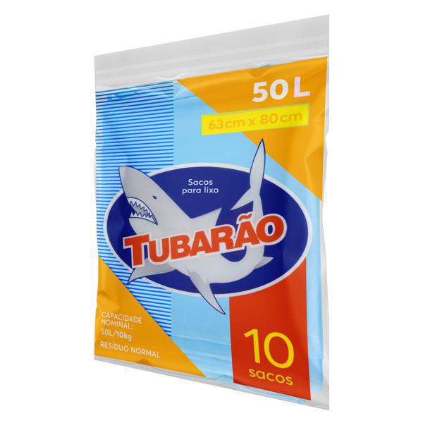 Saco Pra Lixo Reforçado 50l Com 10un Tubarao