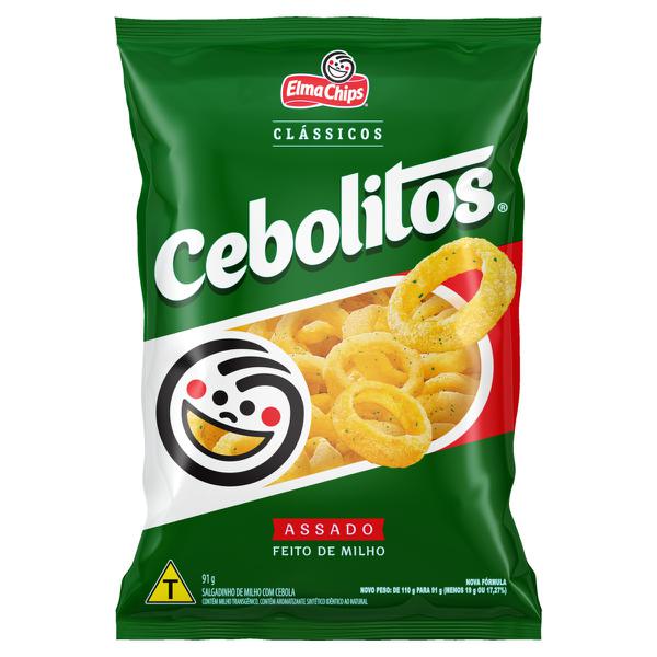 Salgadinho Cebolitos 91g Assado Elma Chips