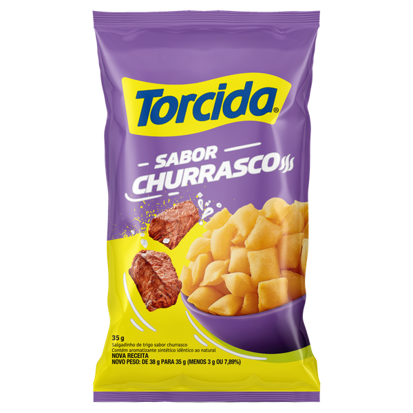 Salgadinho 35g Churrasco Torcida