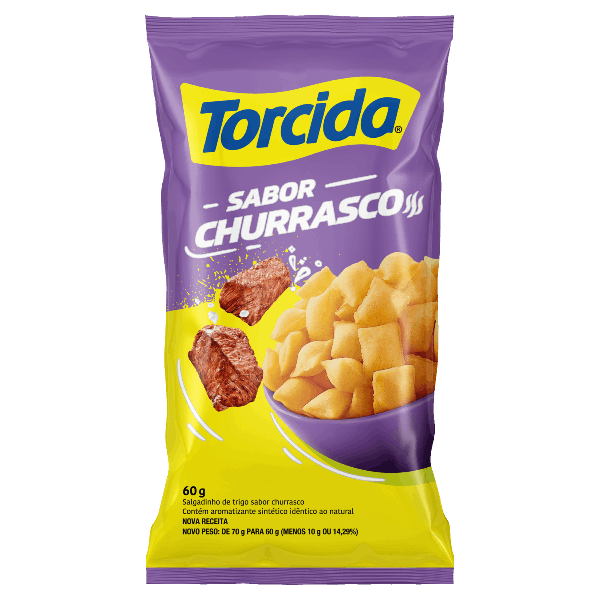 Salgadinho De Trigo 60g Churrasco  Torcida
