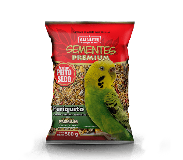 Semente Premium 500g P/Aves Peq Alinutri
