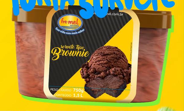 Sorvete Brownie 1,5l  Frimel