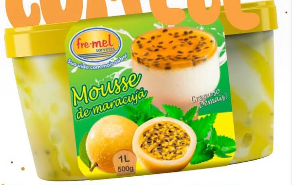 Sorvete Mousse Maracuja 1l Frimel