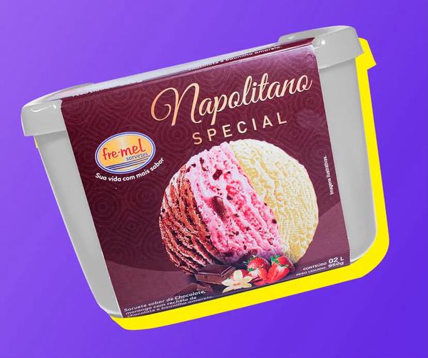 Sorvete Napolitano 2l Frimel