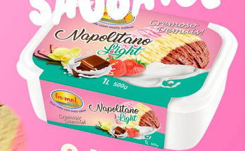 Sorvete Napolitano Light 1l Frimel