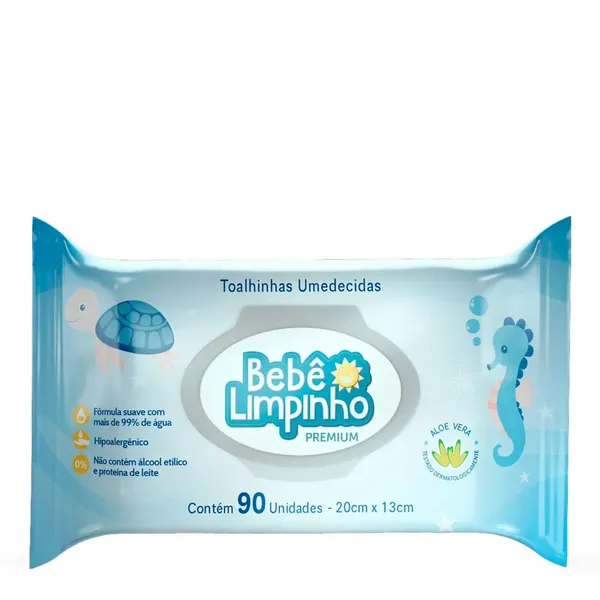 Toalha Umedecida Com 90un Bebe Limpinho