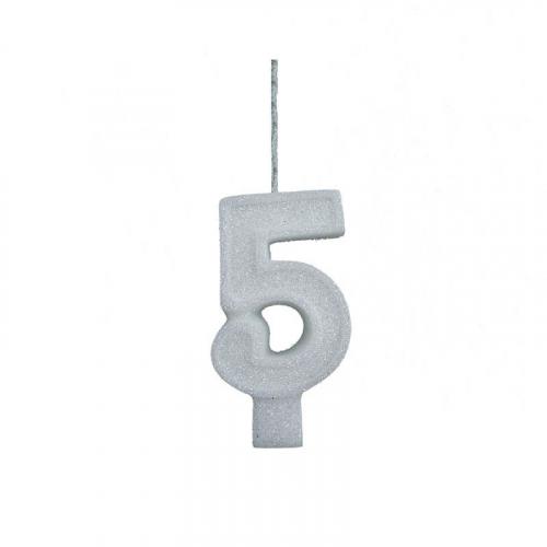 Vela Para Aniversario Big Poa C/1 N.5 Rosa Pink Brink Fest