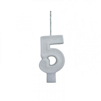 Vela Para Aniversario Big Poa C/1 N.5 Rosa Pink Brink Fest