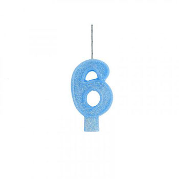 Vela Para Aniversario Big Special N.6 Braca/Ouro C/1