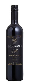 Vinho 1lt Garrafa Gold Bordo Suave Del Grano