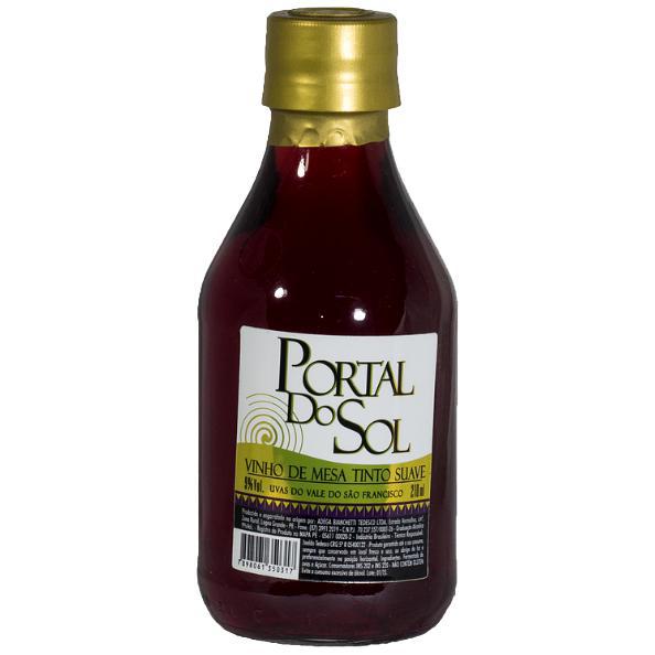 Vinho 210ml Gf Tinto Suave 9% Vol Portal Do Sol