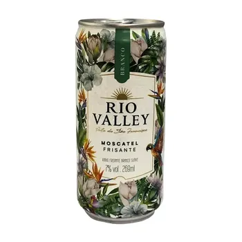 Vinho 269ml Lata Frizante Branco Suave Rio Valley