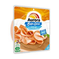 * Peito Frango Aurora 180g Fatiado Defumado Bem Leve