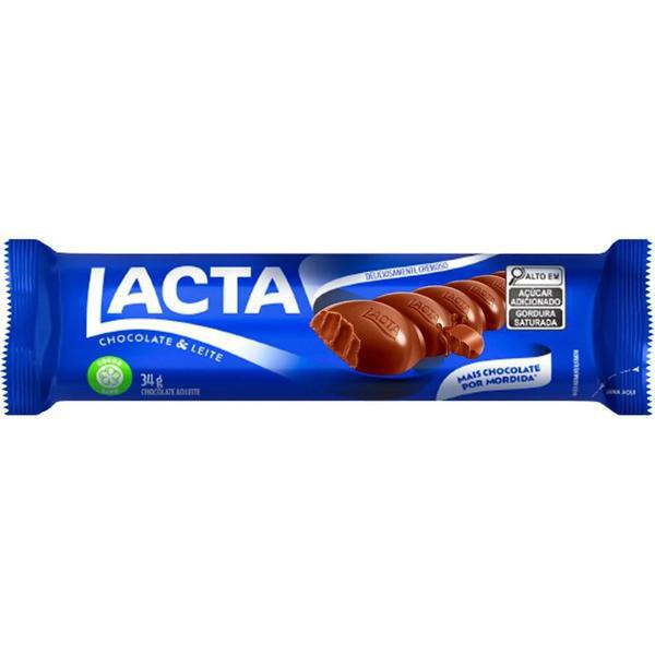 BARRA DE CHOC.AO LEITE LACTA 34G