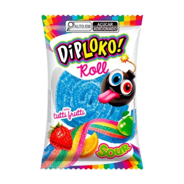 BALA DIPLOKO ROLL TUTTI FRUTI 18G