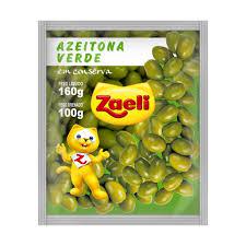 AZEITONA ZAELI 100G VERDE C/CAROCO POUCH