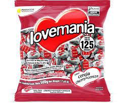 BALA LOVE MANIA 500G CEREJA