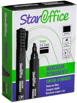CANETA MARCA TEXTO STAROFFICE PERMANENTE