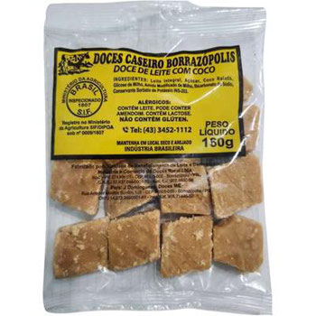 DOCE LEITE BORRAZOPOLIS 160G C/ COCO