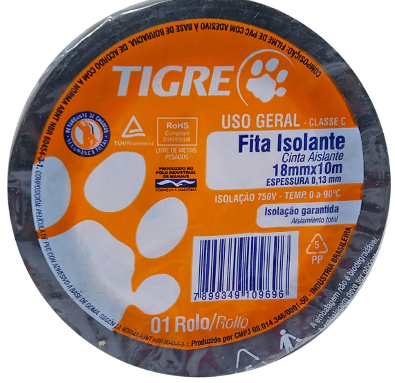 FITA ISOLANTE TIGRE 18MMX10M