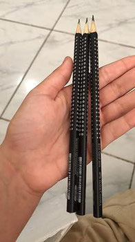 LAPIS FABER GRAFITE GRIP 2001 PRETO 6X12