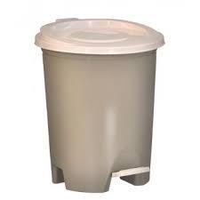 LIXEIRA C/PEDAL 14L PLASDORTA