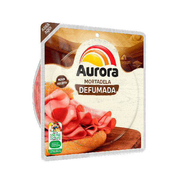 MORTADELA AURORA DEFUMADA 180G FATIADO
