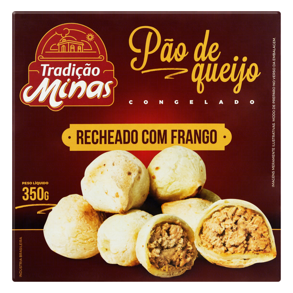 PAO QUEIJO TRAD MINAS 350G C/FRANGO